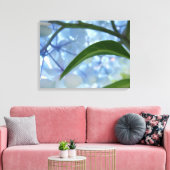 Blauw Canvas kunstprint Hydrangea Bloementuin Afdruk (Insitu (Woonkamer))
