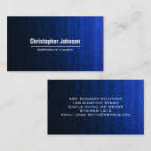 Blauw Canvas modern professioneel Visitekaartje (Voorkant / Achterkant)