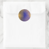 Blauw Canvas Ronde Sticker (Tas)