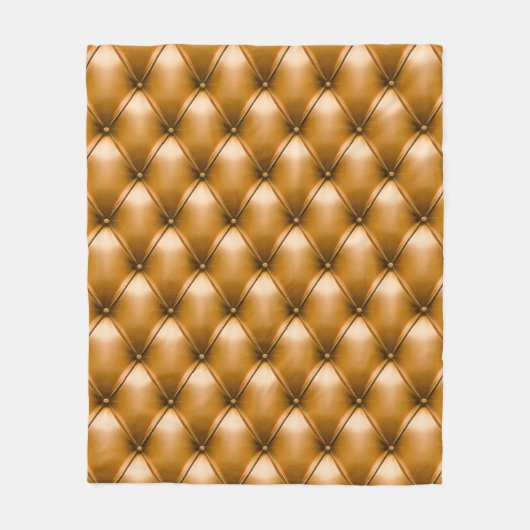 Blauw Capiton Textiel: Retro Achtergrond Fleece Deken (Voorkant)