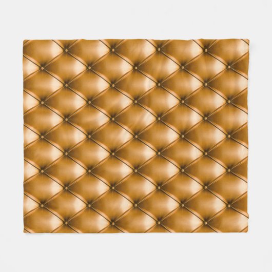 Blauw Capiton Textiel: Retro Achtergrond Fleece Deken (Voorkant (Horizontaal))