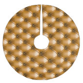 Blauw Capiton Textiel: Retro Achtergrond Kerstboom Rok (Voorkant)