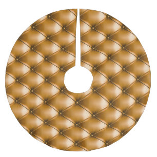 Blauw Capiton Textiel: Retro Achtergrond Kerstboom Rok