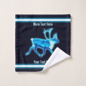 Blauw Caribisch gebied (rendier) Bad Handdoek (Wasdoekje)