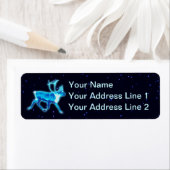 Blauw Caribisch gebied (rendier) Etiket (Insitu)