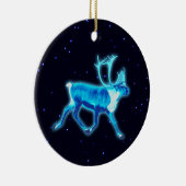 Blauw Caribisch gebied (rendier) Keramisch Ornament (Rechts)