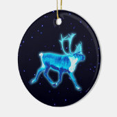 Blauw Caribisch gebied (rendier) Keramisch Ornament (Links)