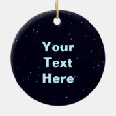 Blauw Caribisch gebied (rendier) Keramisch Ornament (Achterkant)