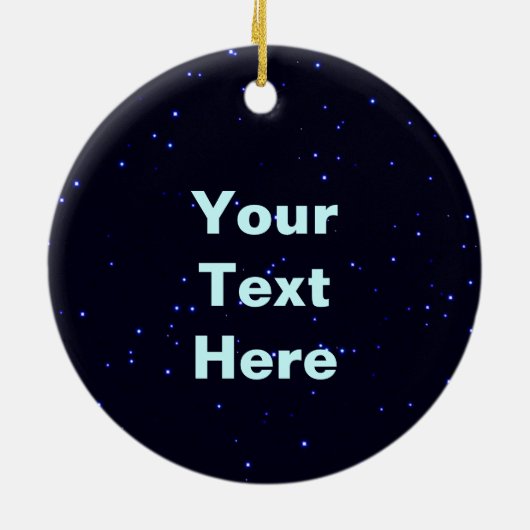 Blauw Caribisch gebied (rendier) Keramisch Ornament (Achterkant)