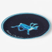 Blauw Caribisch gebied (rendier) Papieren Bordje (Gekanteld)