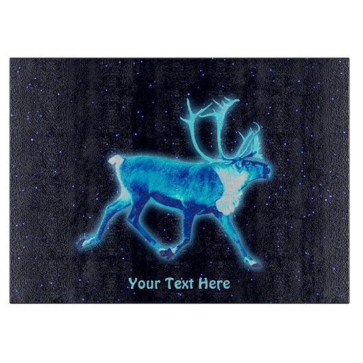 Blauw Caribisch gebied (rendier) Snijplank (Voorkant)