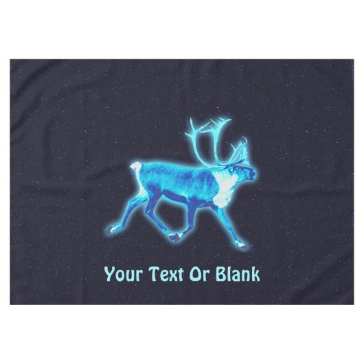 Blauw Caribisch gebied (rendier) Tafelkleed (Voorkant (Horizontaal))