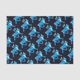 Blauw Caribisch gebied (rendier) Tissuepapier