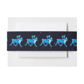 Blauw Caribisch gebied (rendier) Uitnodigingen Wikkel (Voorkant Voorbeeld)