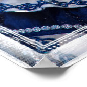 Blauw Carnaval Kostuum, Venetië Poster (Hoek)
