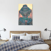 Blauw Carnavalskostuum, Venetië Canvas Afdruk (Insitu (Slaapkamer))