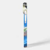 Blauw Carrousel Paard Case-Mate iPhone Case (Achterkant / Links)