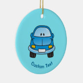 Blauw cartoon keramisch ornament (Rechts)