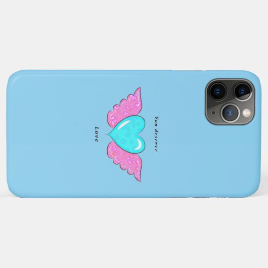 Blauw Case-Mate iPhone Case (Achterkant (horizontaal))