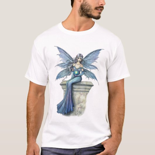 Blauw Celeste Gotisch Fee Shirt, T-Shirt (Voorkant)
