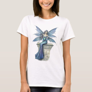 Blauw Celeste Gotische Fee T-shirt