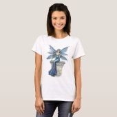 Blauw Celeste Gotische Fee T-shirt (Voorkant volledig)