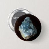 Blauw Celestite Crystal Ronde Button 5,7 Cm (Voorkant /achterkant)