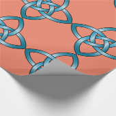 blauw cellofpapier cadeaupapier (Hoek)