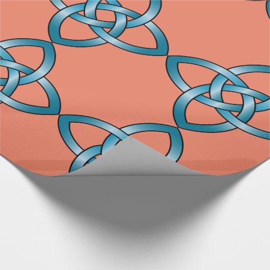 blauw cellofpapier cadeaupapier (Hoek)