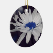 Blauw centrum Daisy Flower Ornament (Rechts)