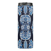 Blauw Ceramisch Gedrukt Thermosbeker (Achterkant)