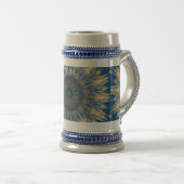 Blauw Chakra Kaleidoscoop Thunder_Cove  Bierpul (Voorkant rechts)