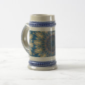 Blauw Chakra Kaleidoscoop Thunder_Cove  Bierpul (Voorkant links)