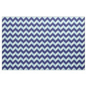 Blauw Chevron Motief Stof (Yard (91,4 cm))