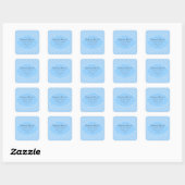 Blauw Chevron-papier adreslabel Sticker (Vel)