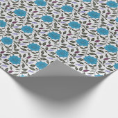  blauw China papaver Cadeaupapier (Hoek)