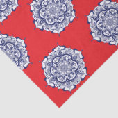 Blauw China Stijl met wezens Tissuepapier (Detail)