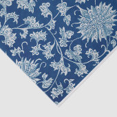 Blauw Chinees Bloemontkoppelde Weefselpapier Tissuepapier (Detail)