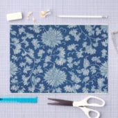 Blauw Chinees Bloemontkoppelde Weefselpapier Tissuepapier (Craft)