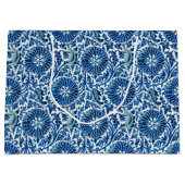 Blauw Chinees Floral Patroon Groot Cadeauzakje (Voorkant)
