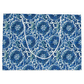 Blauw Chinees Floral Patroon Groot Cadeauzakje (Achterkant)