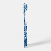 Blauw Chinees Floral Patroon iPhone Hoesje (Linkerkant)