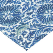 Blauw Chinees Floral Patroon Korte Tafelloper (Hoek)