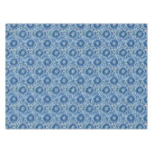 Blauw Chinees Floral Patroon Tafelkleed (Voorkant (Horizontaal))