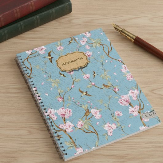 Blauw Chinees Memorandum Boek