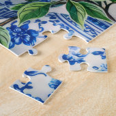 Blauw Chinees porselein gemberpot Legpuzzel (Zijkant)