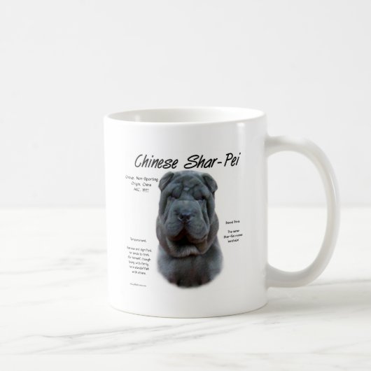 Blauw Chinees Shar Pei Geschiedenis, Sharpei, Shar Koffiemok (Rechts)