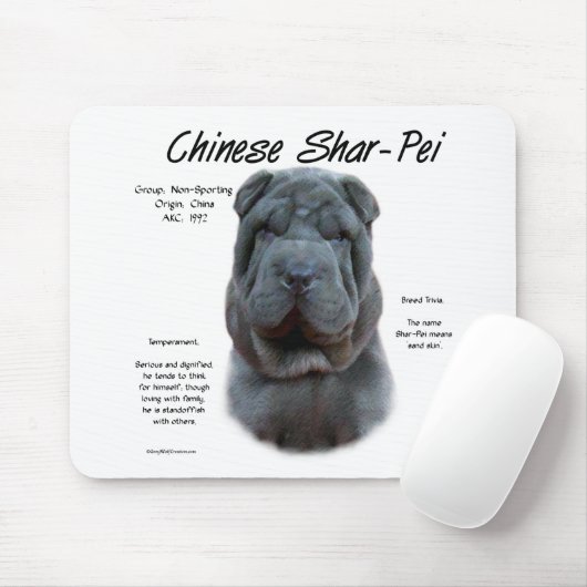 Blauw Chinees Shar Pei Geschiedenis, Sharpei, Shar Muismat (Met muis)
