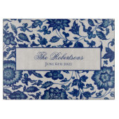 Blauw Chinees snijbord voor sierbloemen Snijplank (Voorkant)