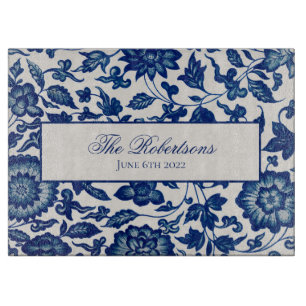 Blauw Chinees snijbord voor sierbloemen Snijplank